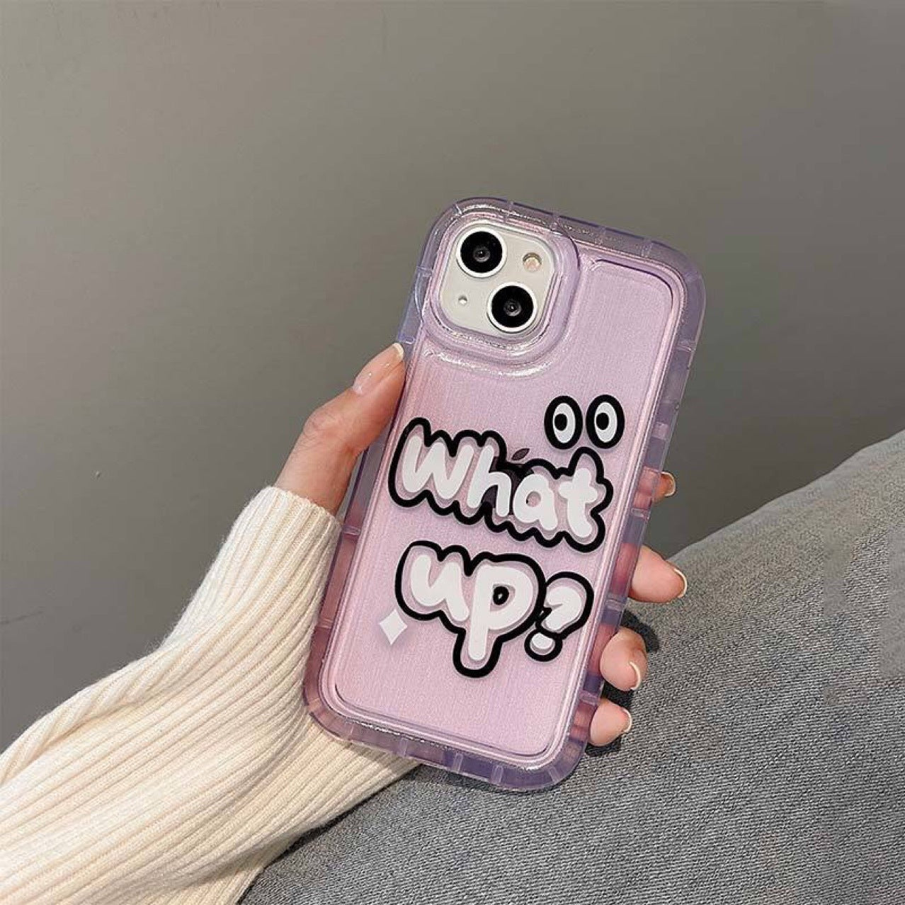 Purple Graffiti English Phone Case