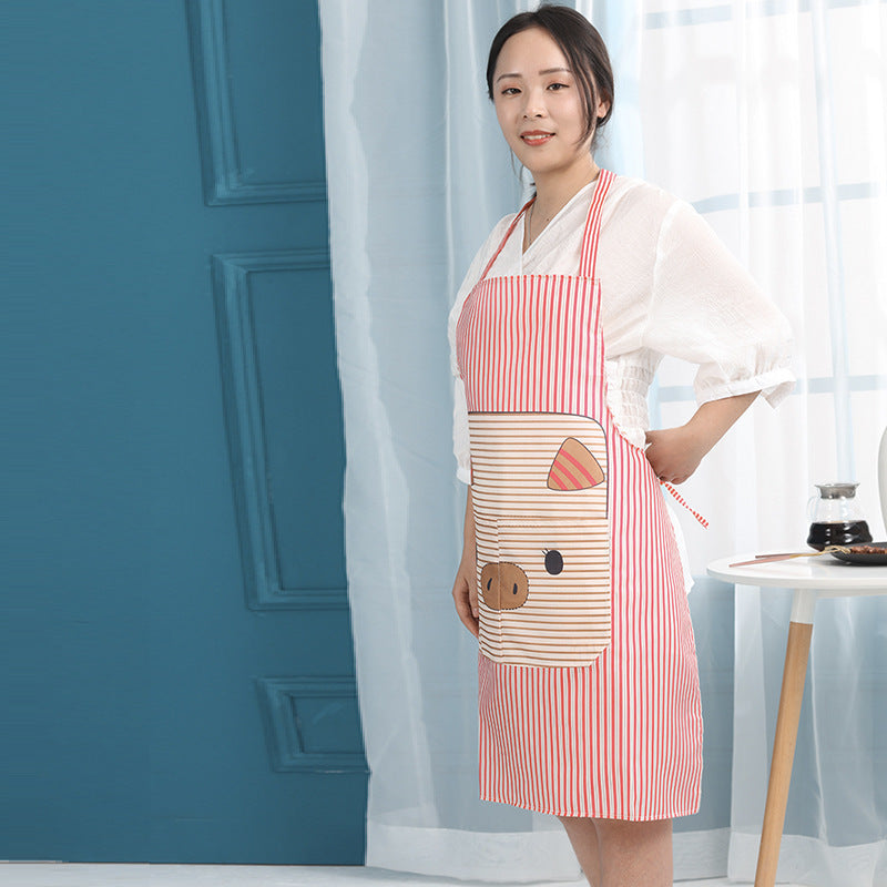 Home Fashion Waterproof And Oil-proof Cooking Apron