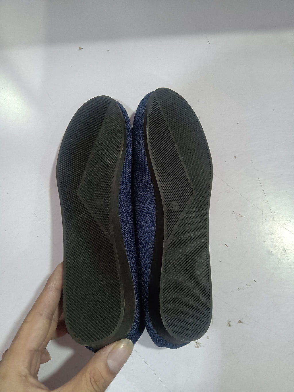 Round Toe Flats Shoes Casual Comfortable Soft Slip On Knit Mesh Shoes For Women