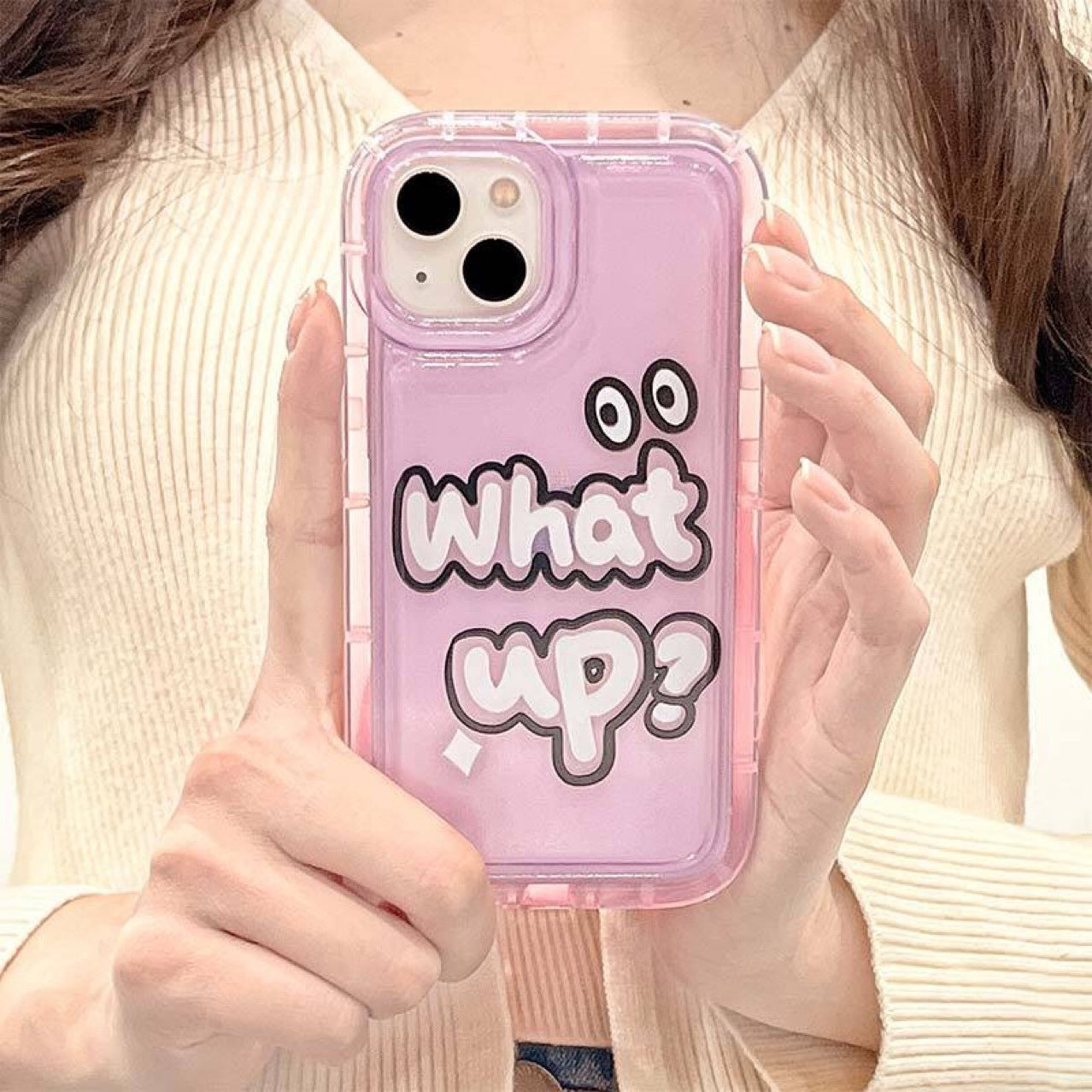 Purple Graffiti English Phone Case