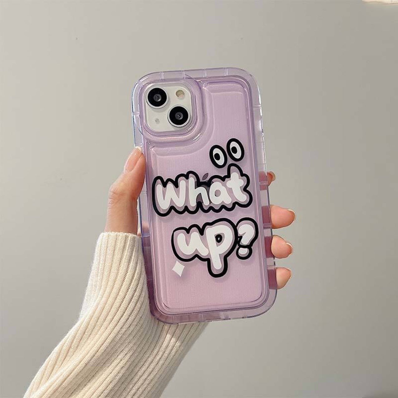 Purple Graffiti English Phone Case