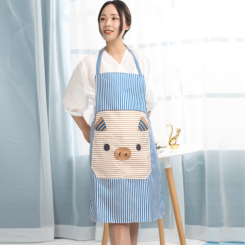 Home Fashion Waterproof And Oil-proof Cooking Apron