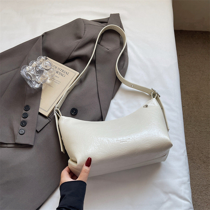 Solid-color Minimalist Elegant Underarm Single-shoulder Crossbody Bag