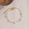Ins Love Bracelet  Stainless Steel Dripping Heart Bracelet Fashion Valentine's Day Jewelry Gift