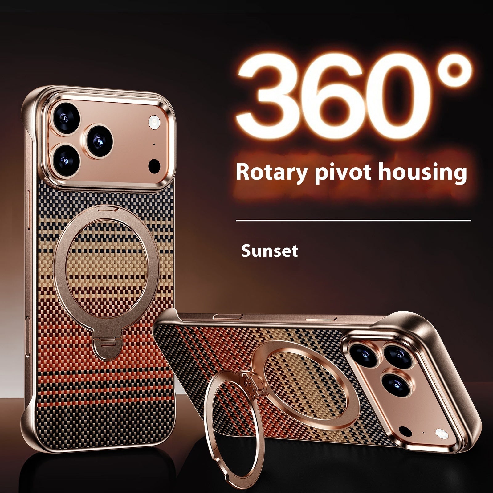 Suitable For 171615Promax Aramid Fiber  Bracket Frameless Phone Case