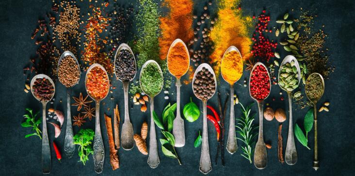 Herbs And Spices For Cooking Art On Canvas Posters