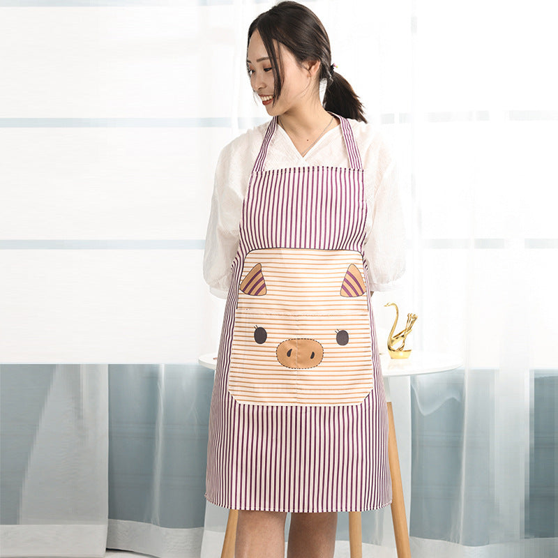 Home Fashion Waterproof And Oil-proof Cooking Apron